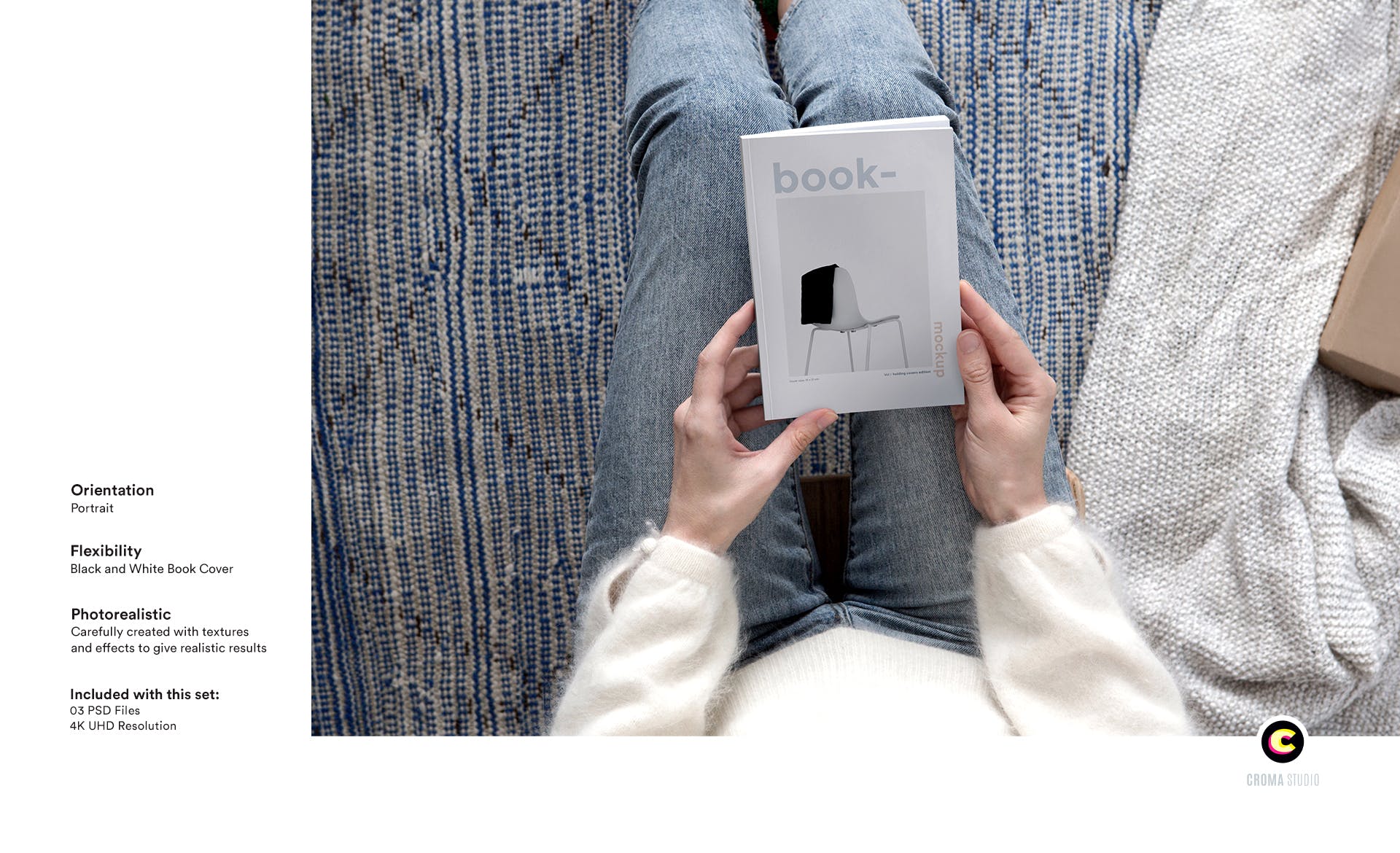 图书封面设计手持预览图样机模板01 Book Mockups vol01插图(1)