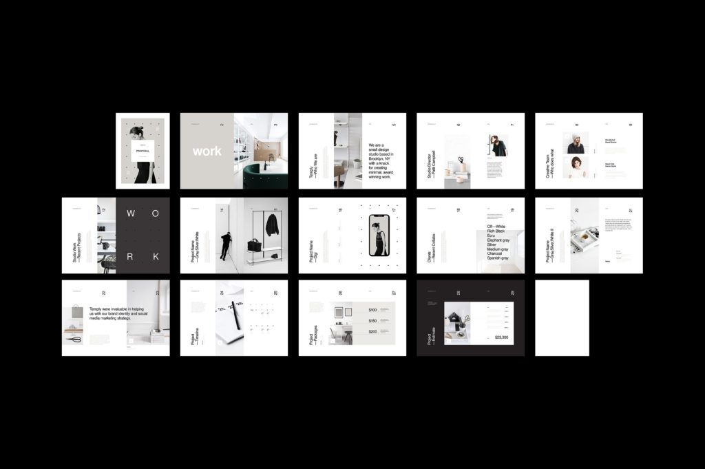 版式精致的画册模版下载[indd]插图(12)