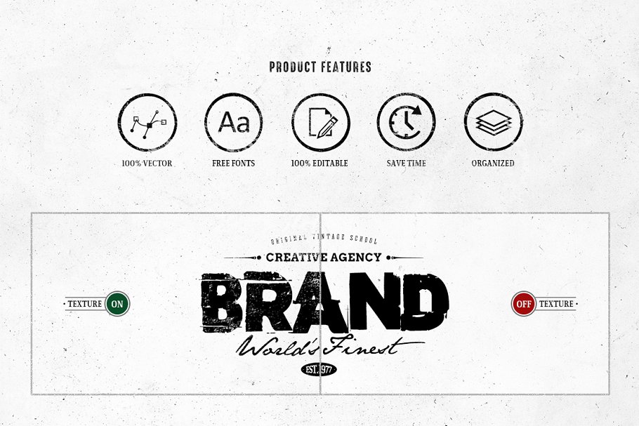 复古风格商标设计模板v3 Retro Logo Templates V.03插图(5)