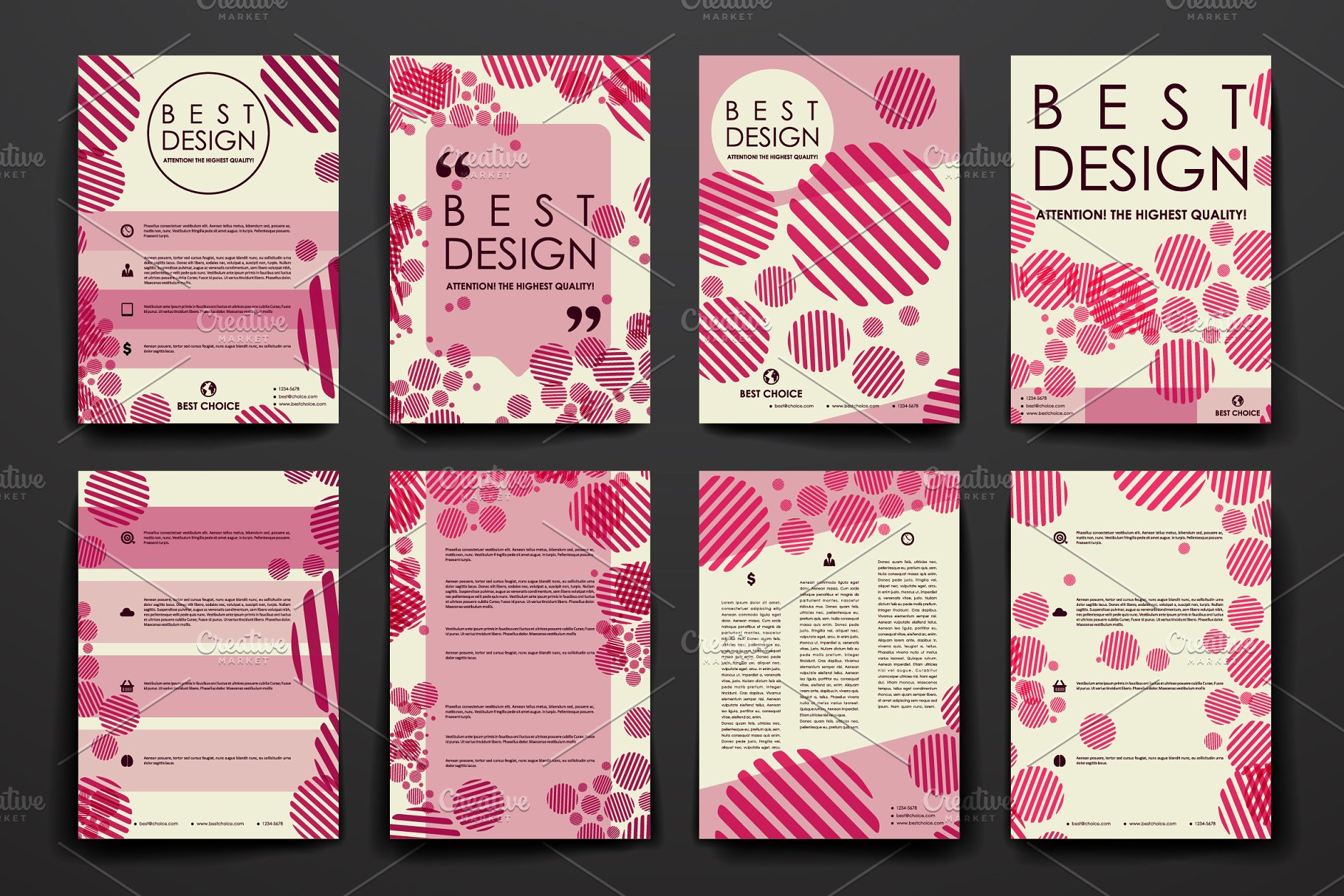 抽象背景产品企业宣传画册模板 Abstract Brochures插图(6)