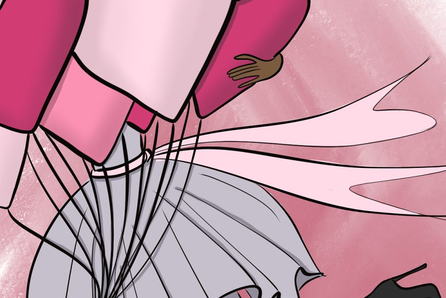 浪漫主义时代手绘剪贴画 Romantic Time Clipart插图(1)