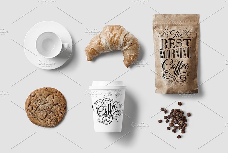 手绘咖啡符号插画 Coffee Symbols插图(3)