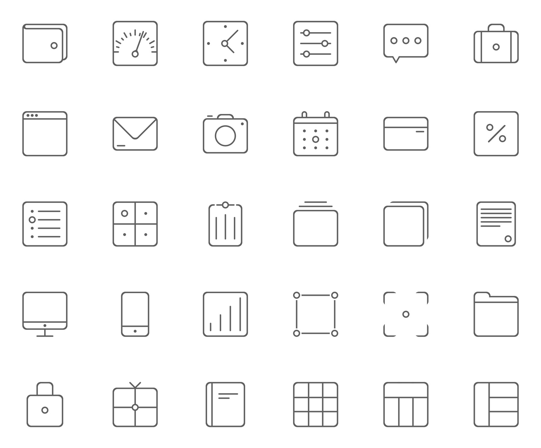 Mini Glyph Icons
