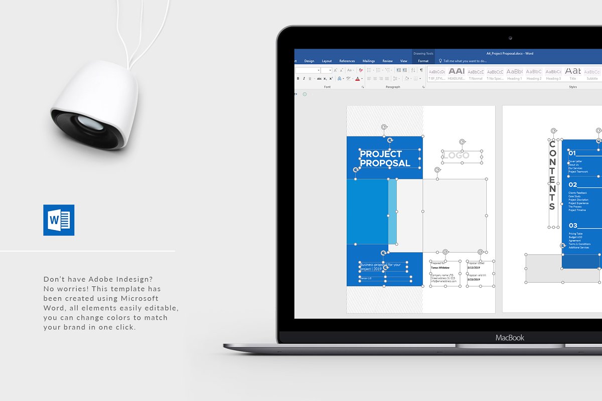 极简主义企业策划提案书设计模板插图