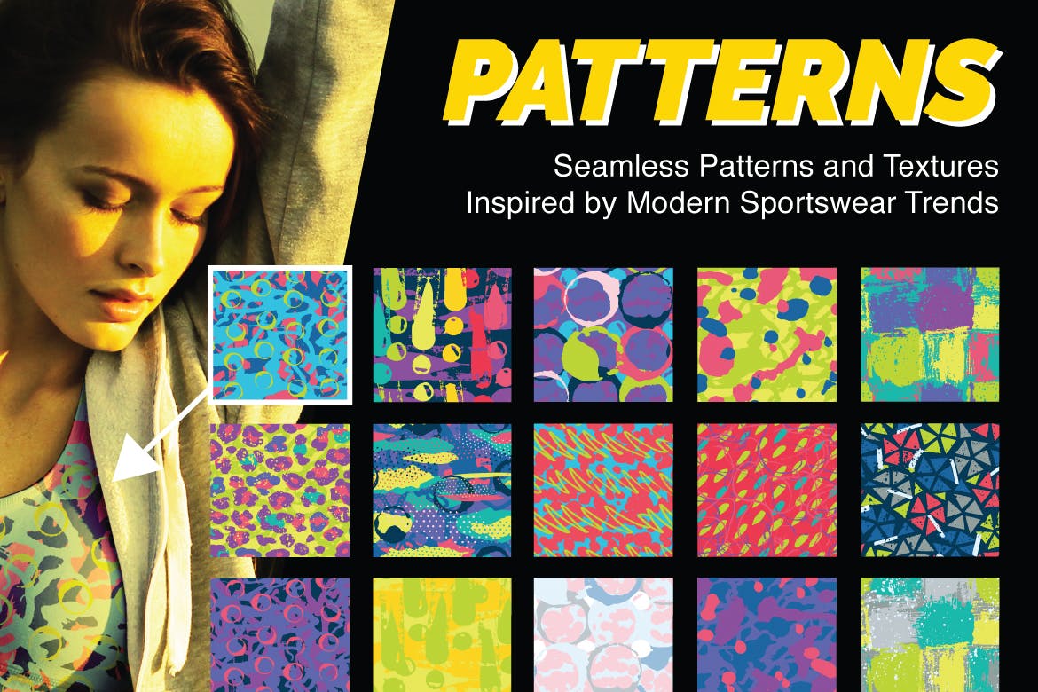 城市体育迷彩图案纹理设计素材 Urban Sports Camouflage Patterns插图(1)