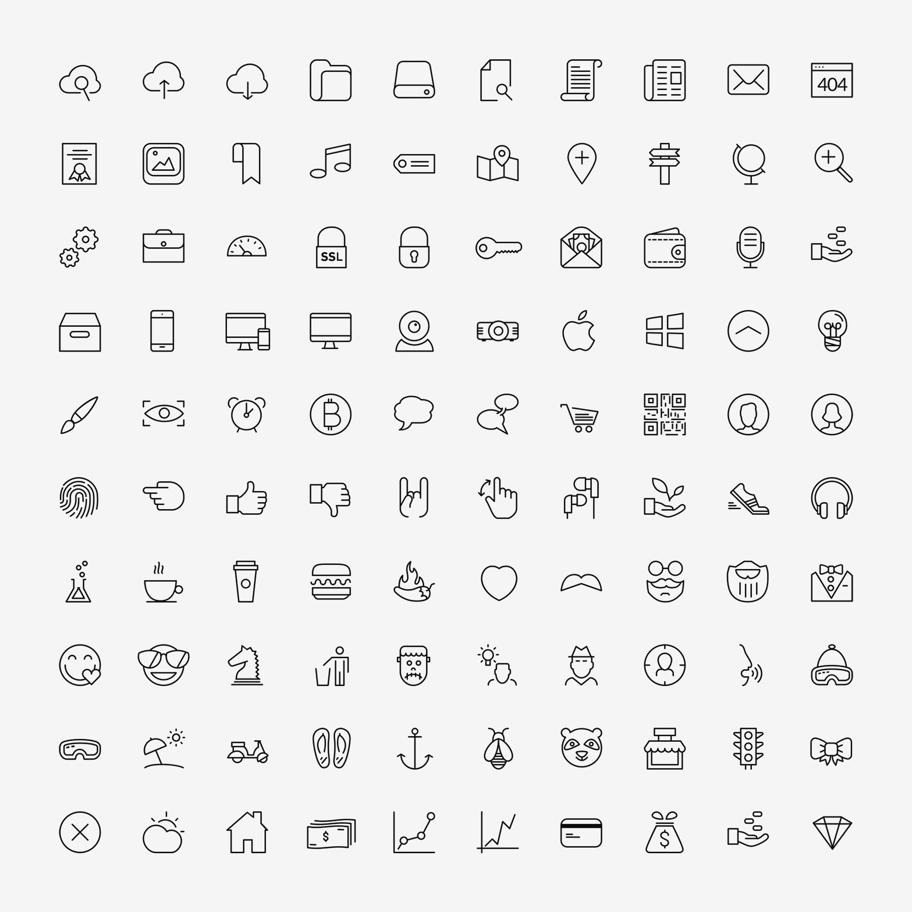 100 Beautiful Icons
