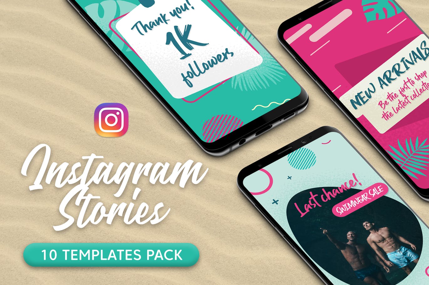 时尚清新简约的Instagram社交媒体banner海报设计模板插图(2)