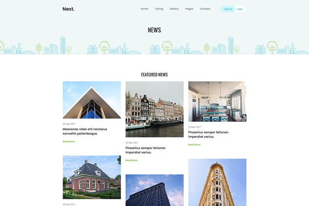 房地产物业管理机构网站设计模板 RealEstate Property Management Agency Web Template插图(8)