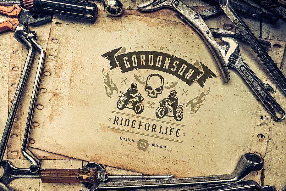 50款摩托车Logo标志和徽章模板 50 Motorcycles Logos and Badges插图(5)