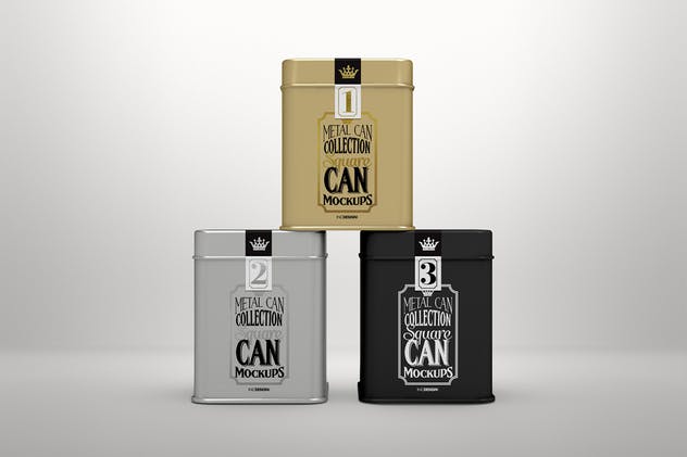 各类金属罐头样机模板合集 Metal Can Mockup Collection Vol. 1插图(8)