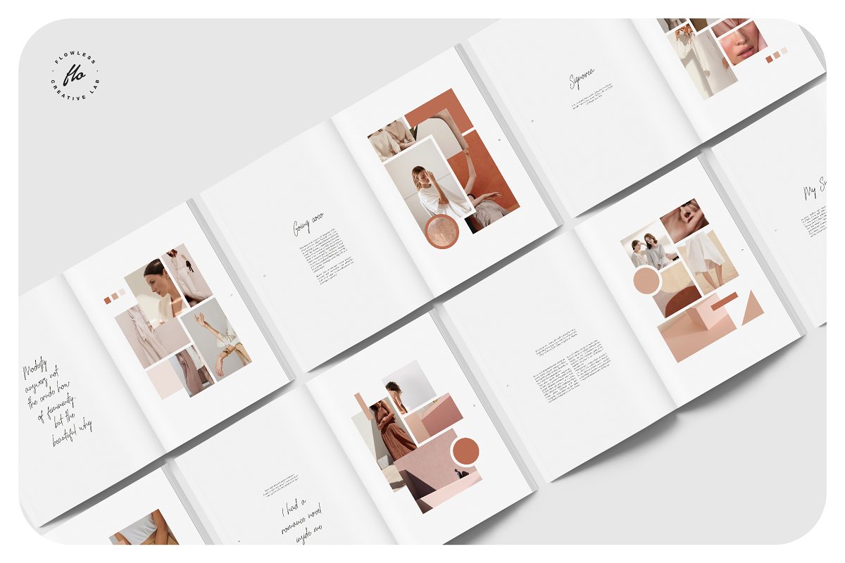 Moodboard时尚服装摄影杂志画册模板插图(3)