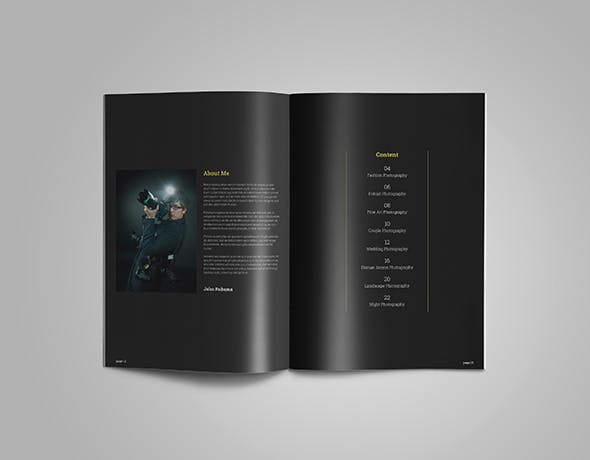 独立摄影师作品集作品画册排版设计模板 Photographer Portfolio插图(1)