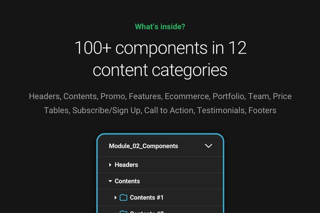 100+精制UI组件和13个网站模板[PSD, SKETCH] Module 02: Layouts插图(2)