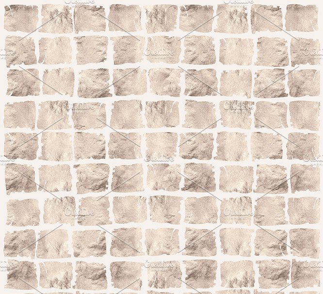 淡薄荷&金色图案纹理 Pale Mint & Gold Textured Patterns插图(2)