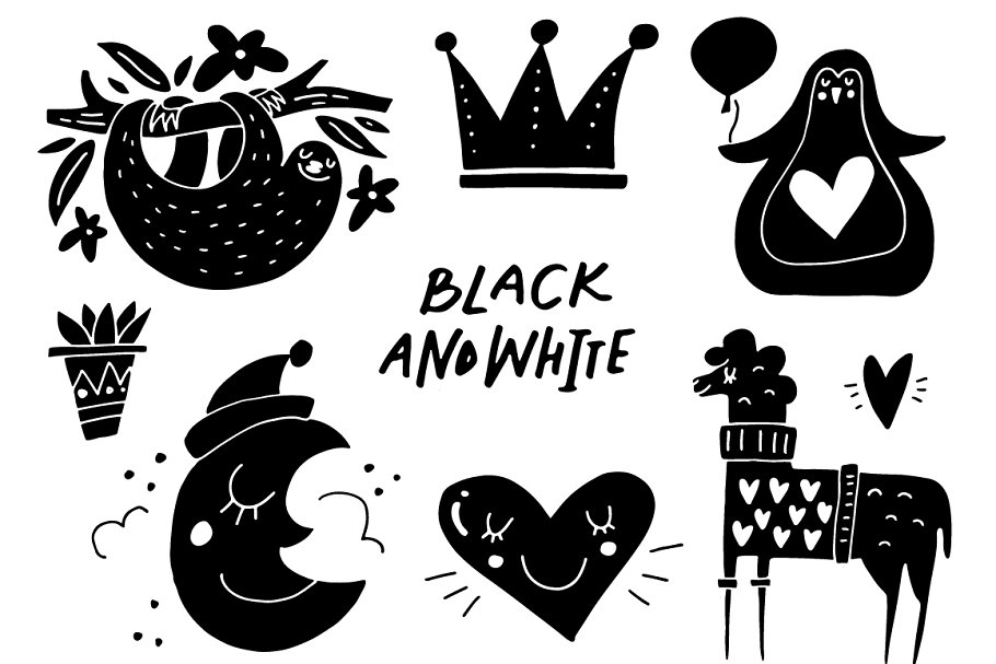 幼儿园儿童主题艺术插画素材合集 Nursery Art Creator – DIY pack插图(14)