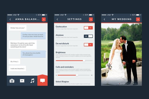 扁平设计风格通用APP应用UI套件 Flatter Mobile UI Kit插图(3)