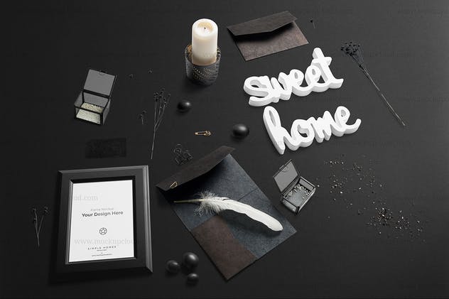 经典样机模板v3-金框画框相框模板 Simple Homes Mockup Vol. 6插图(6)