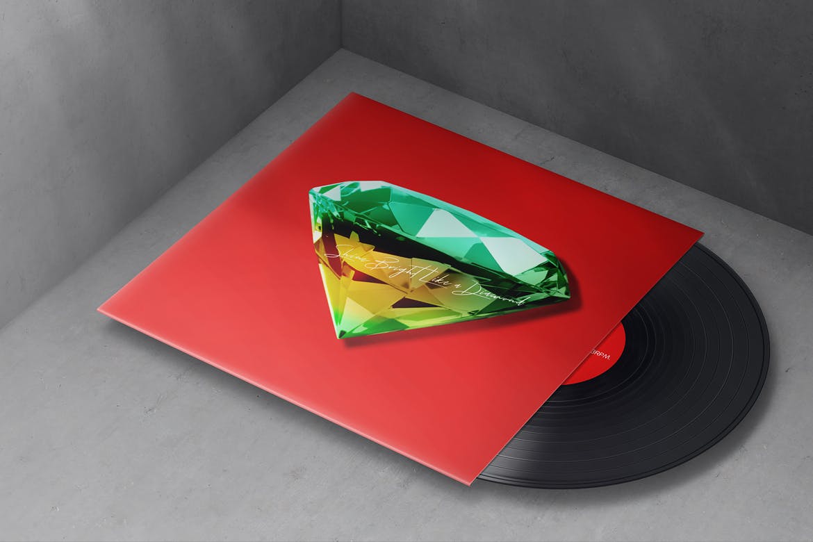 乙烯基唱片专辑设计效果图素材库精选v2 Vinyl Record Album Mock-Ups Vol.2插图(3)