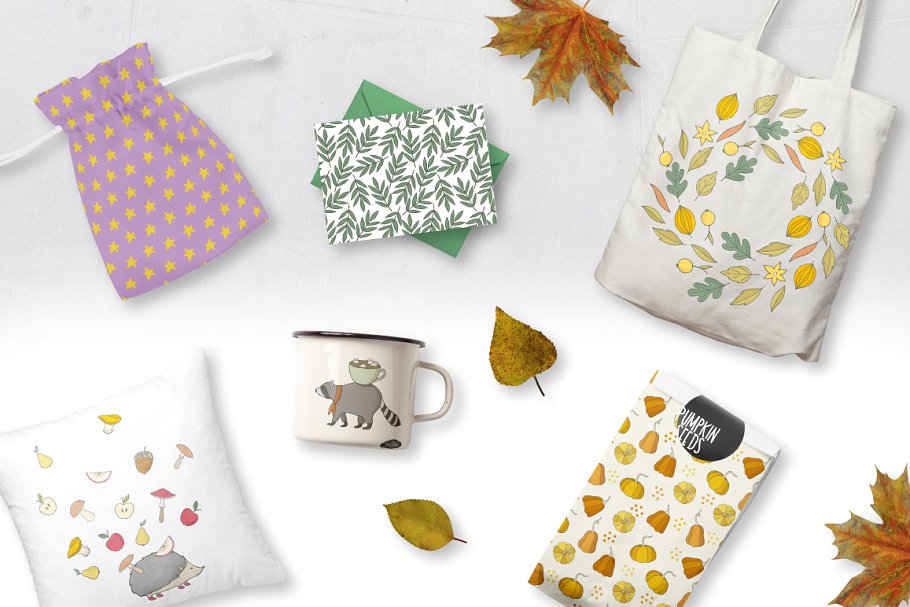 “哦，秋天来了”设计素材包 Oh, Autumn Collection Pro插图(3)