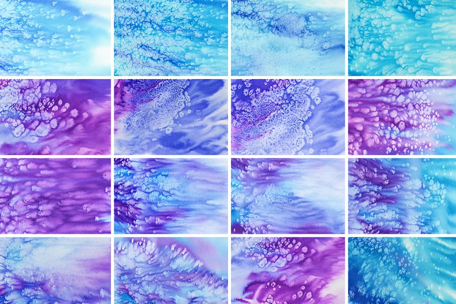 16款水彩数码纸纹理 Watercolour Paper Textures插图(1)