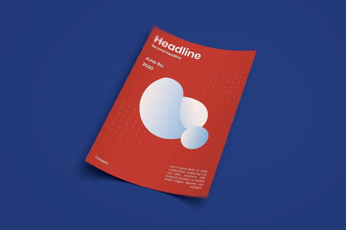 极简设计风格几何图形创意海报设计模板 Barnabas Poster Design插图(1)