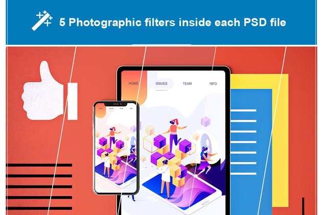 社交媒体APP应用&Web网站设计样机模板 Social Media App MockUp插图(7)