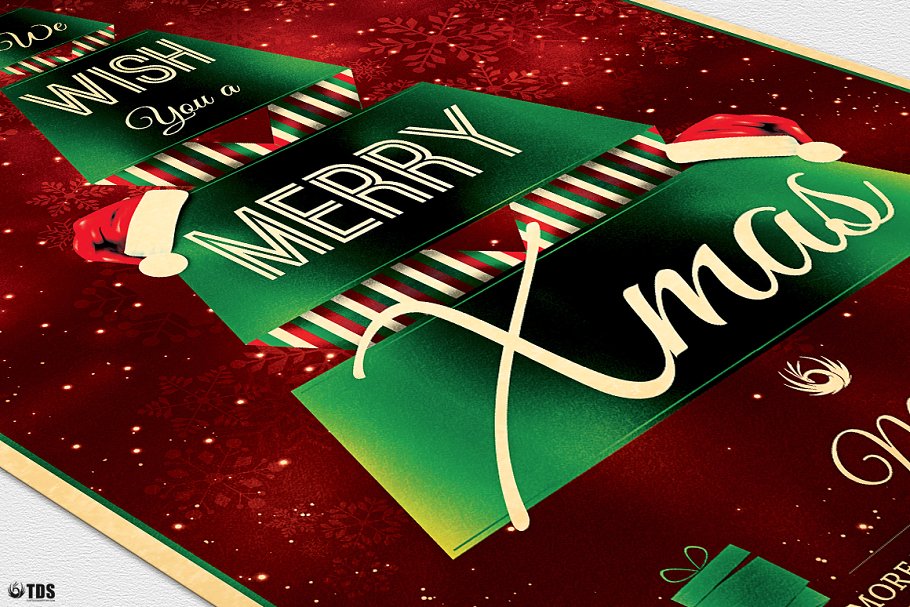 圣诞聚餐菜单PSD模板v7 Christmas Menu PSD V7插图(6)