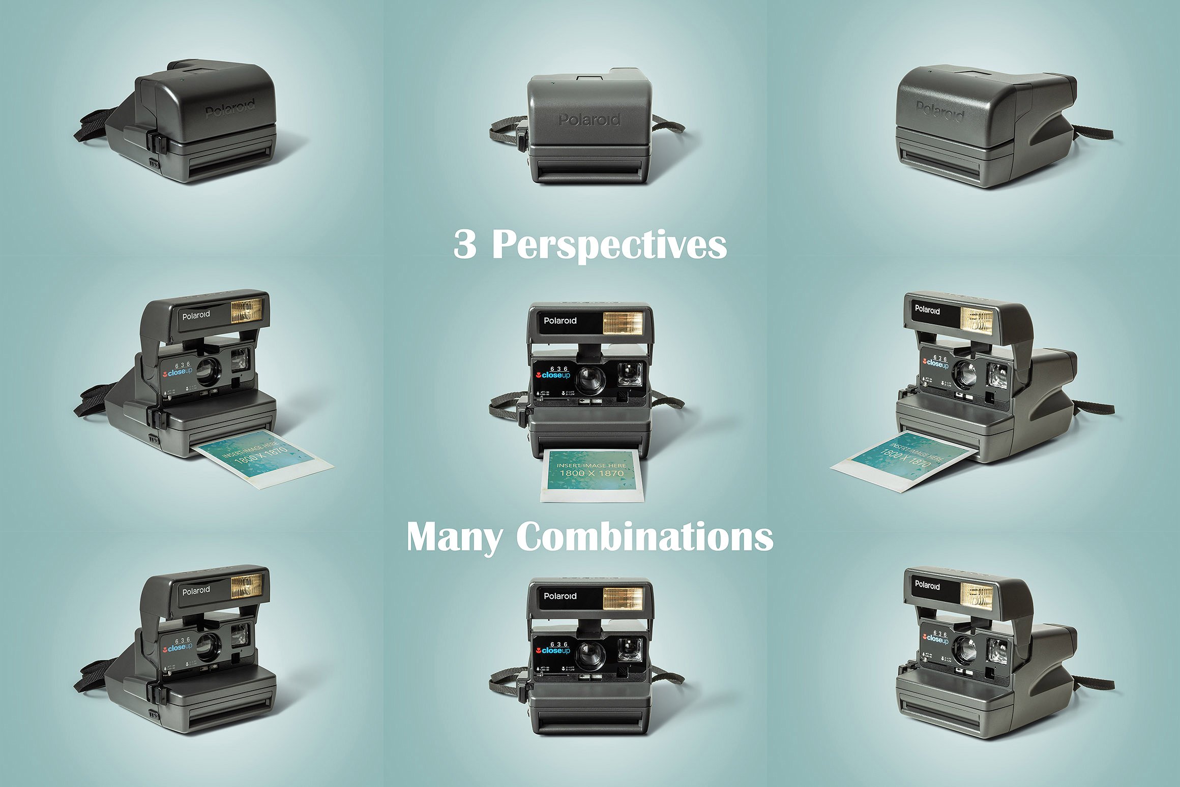 宝丽来相机样机 Polaroid Mockup插图(2)