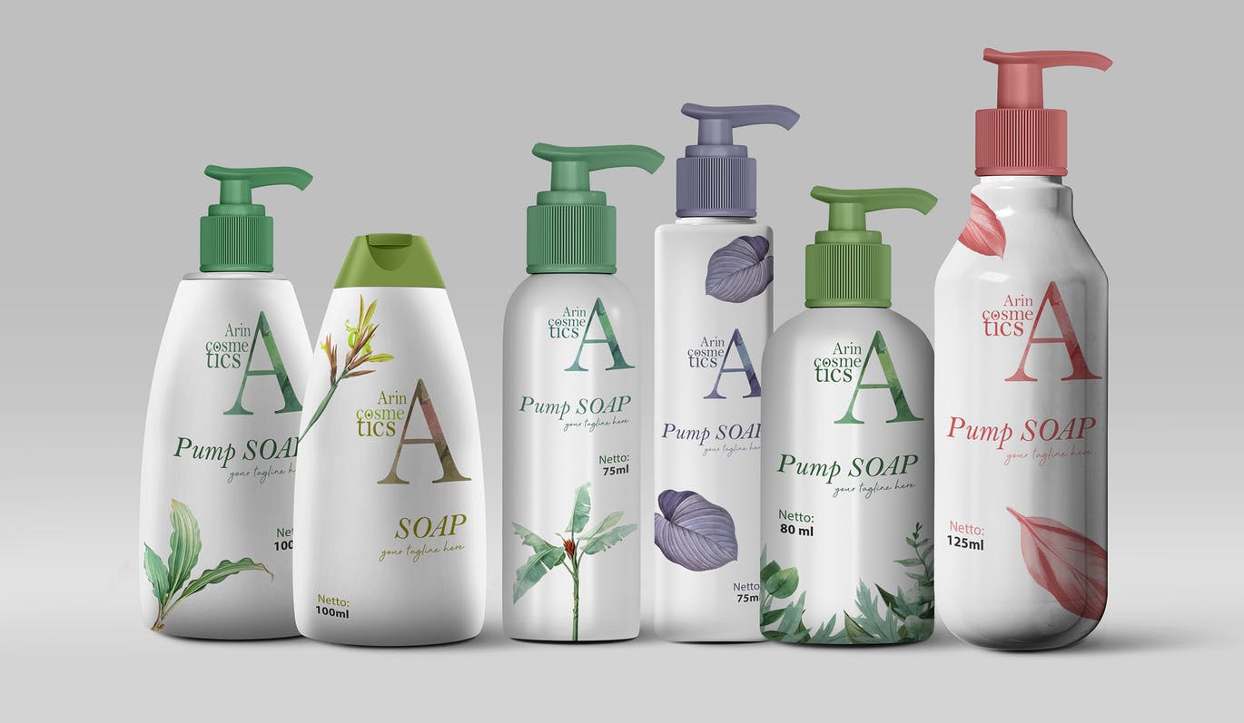 化妆品/护肤品包装设计展示样机合集 Bottle Mock-Up Collections插图(13)