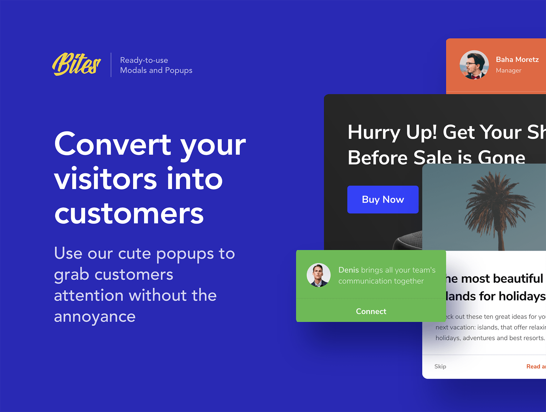 素材库下午茶：UI广告弹窗模板套装下载[XD,HTML]插图