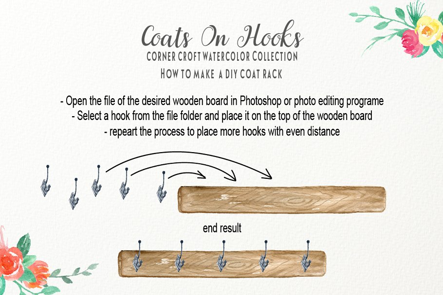 手绘水彩卫衣外套剪贴画合集 Coats and Hooks Print Creator插图(6)