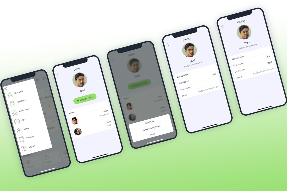 智能家居APP应用管理员中心UI套件 Host Smarthome Mobile UI – FP插图