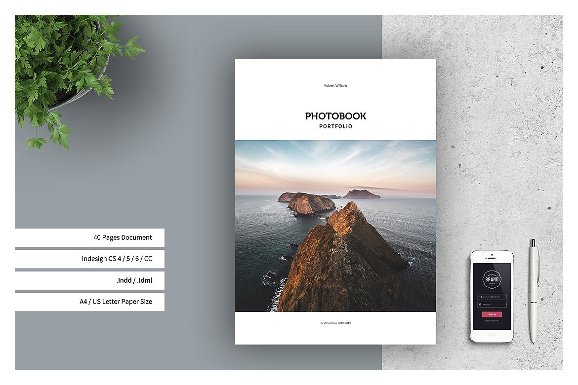 简约大图风格的专业的摄影主题杂志模板下载[indd]插图(3)