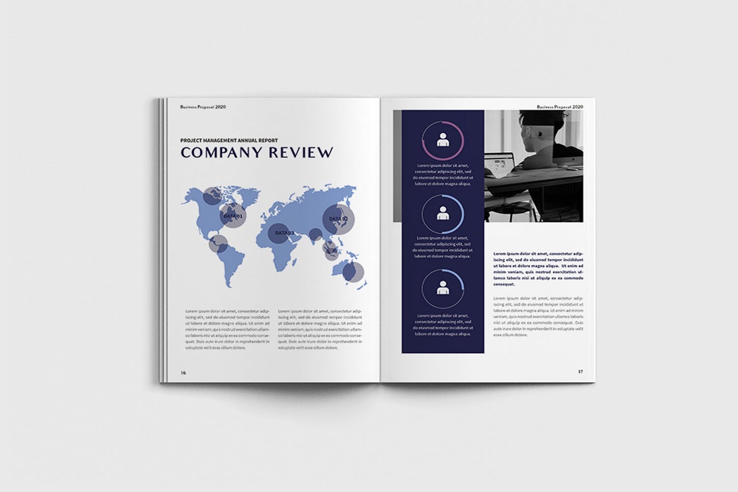 项目规划设计方案/项目解决方案画册设计模板 Exposina – A4 Business Brochure Template插图(8)