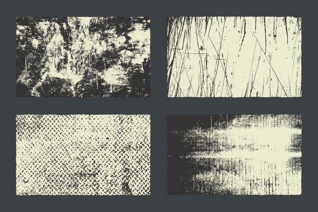 复古油墨印刷做旧纹理素材 Grunge Textures插图(2)