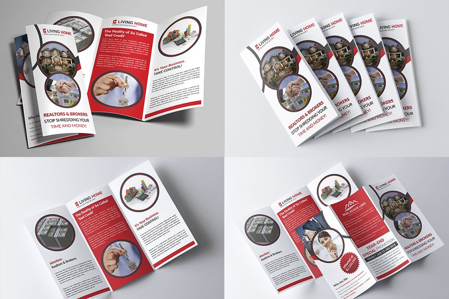 超级三折小册子模板合集 Trifold Brochure Big Bundle插图(18)