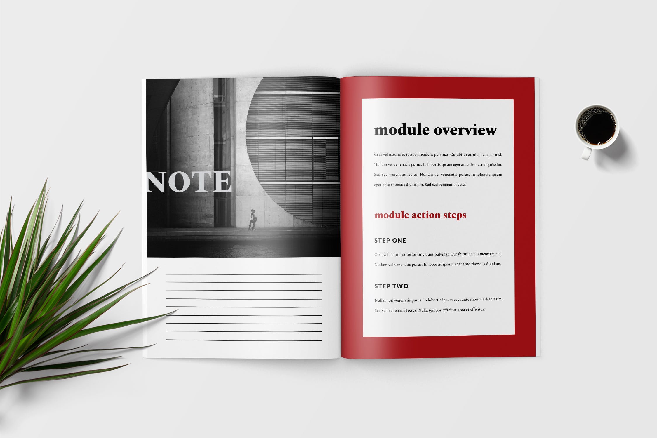 极简主义Workbook创意设计模板v4 Runaway – Minimalist Workbook Template插图(2)