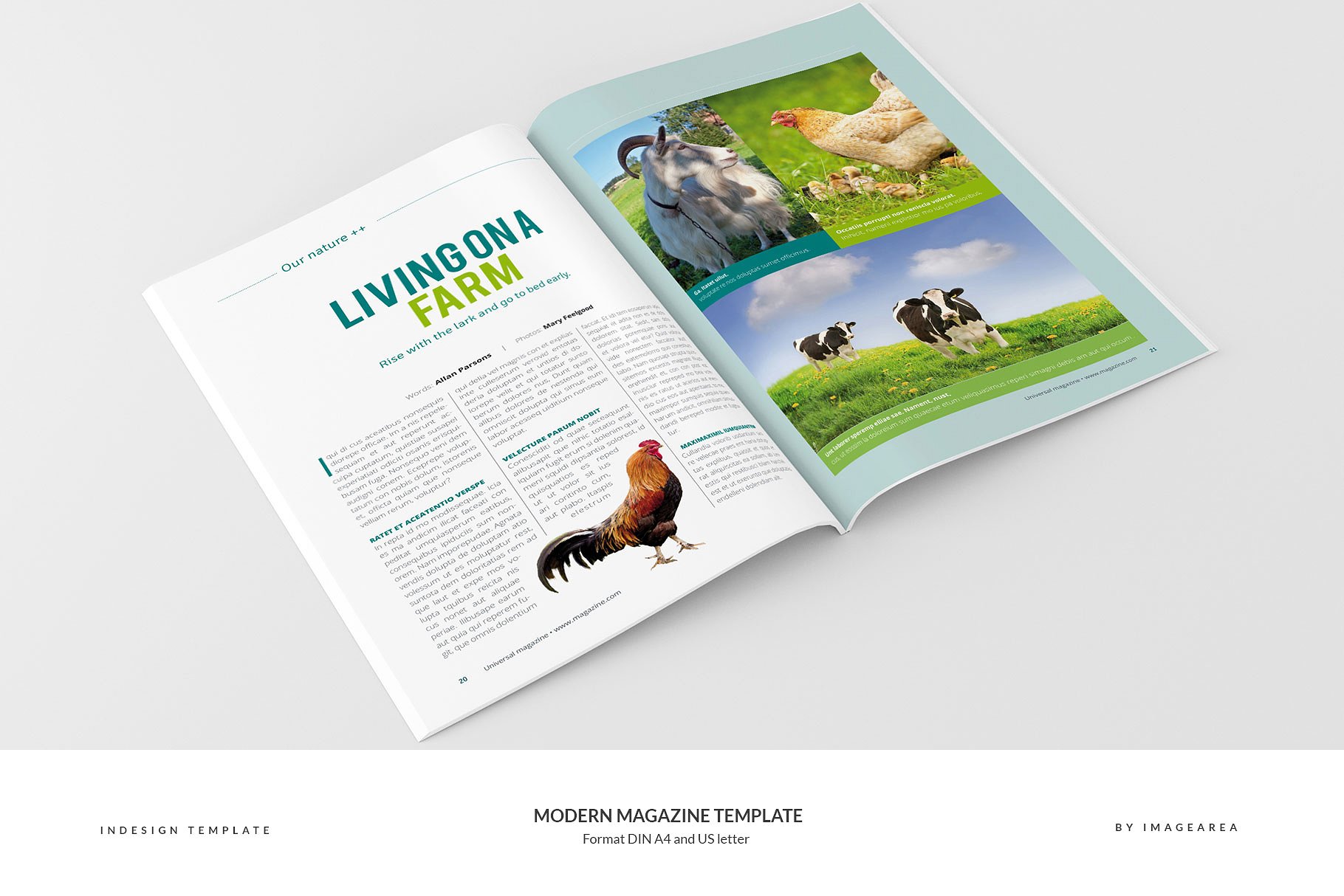 现代摩登城市宣传杂志画册模板 Modern Magazine Template插图(11)