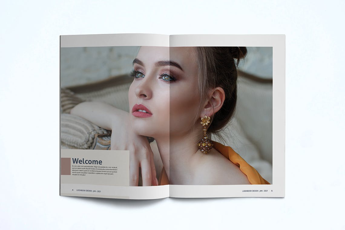 时装订货画册/新品上市产品素材库精选目录设计模板v4 Lookbook Template插图(5)