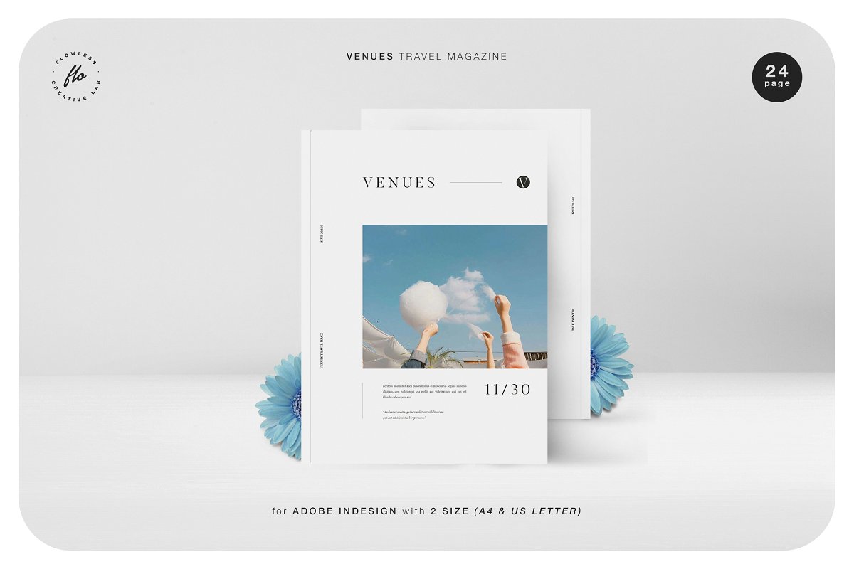 VENUES假期旅游时尚杂志画册设计模板插图