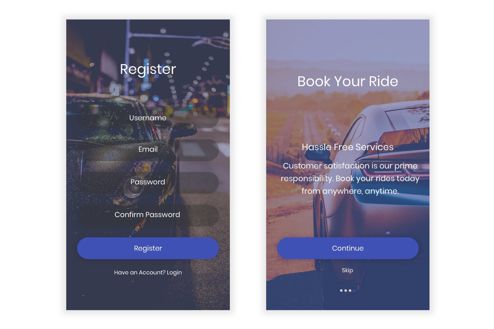 出租车网约车APP应用UI界面设计PSD模板 Taiksi – Taxi & Cab Booking Photoshop UI Kit插图(2)