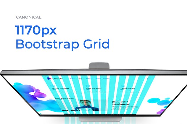 加密货币主题网站设计UI套件 Cryptonit – ICO Sketch Template插图(2)