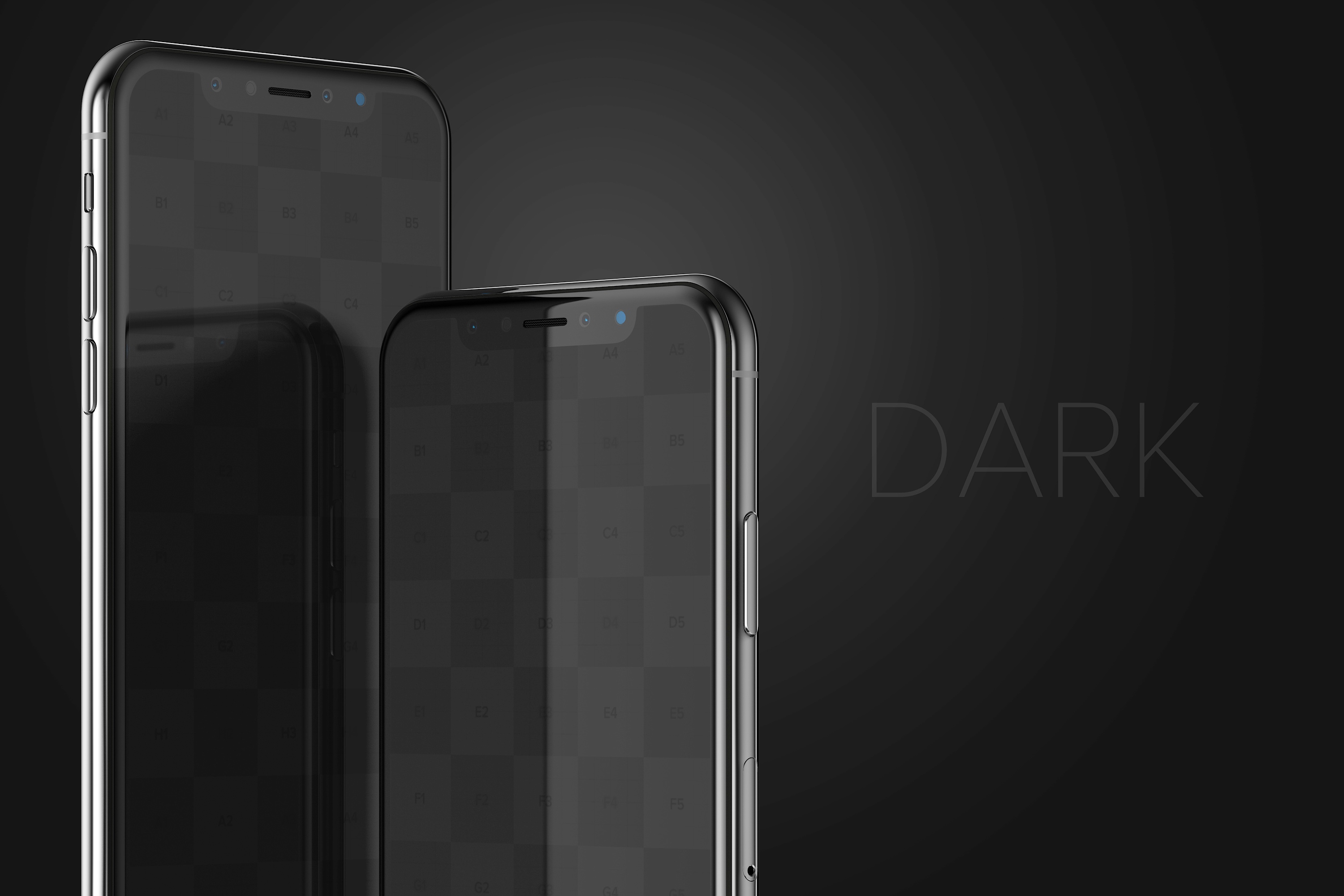 iPhone X手机屏幕设计预览样机模板08 iPhone X Mockup 08插图(4)