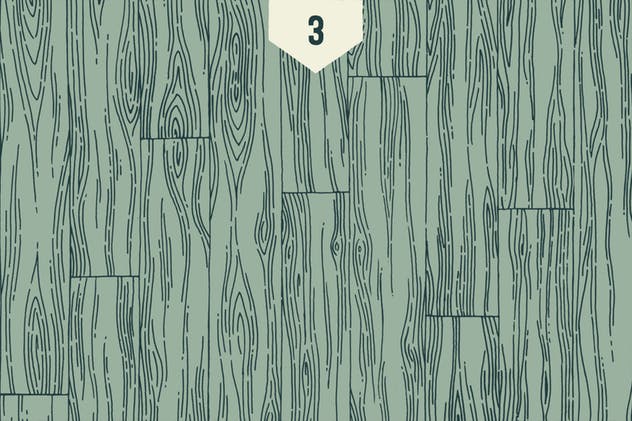 手工绘制的木质纹理图案素材 Hand Illustrated Wood Texture Patterns插图(3)