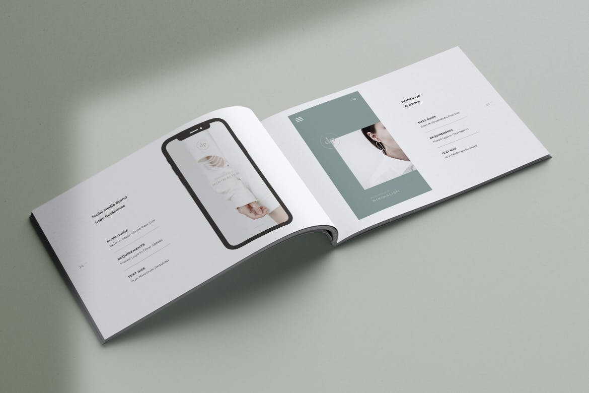 极简版式品牌VI手册设计模板 PAKEAN / Minimal Brand Guidelines插图(12)