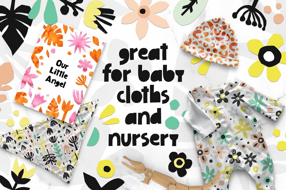 400+剪纸花卉元素 426 Cutout Floral Elements: PNG, EPS插图(9)