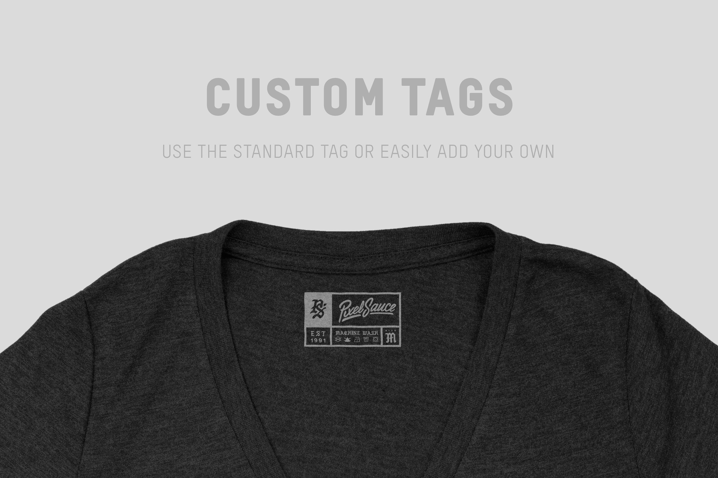 混合面料女士V领T恤服装样机 Bella Canvas 8435 Triblend V-Neck插图(6)