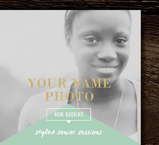 摄影室作品宣传折页模板素材  Senior Photographer Price List插图(4)