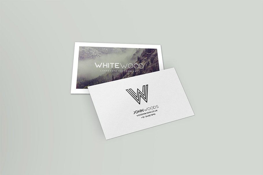 简约明信片贺卡样机 Minimal Card Mockups插图(9)