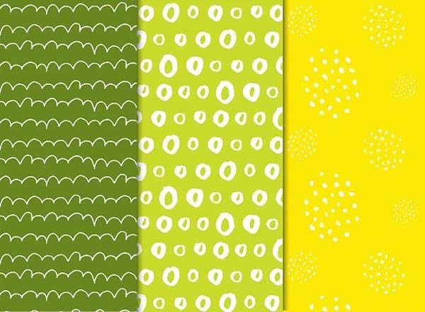 国外流行手绘儿童无缝图案插图(14)